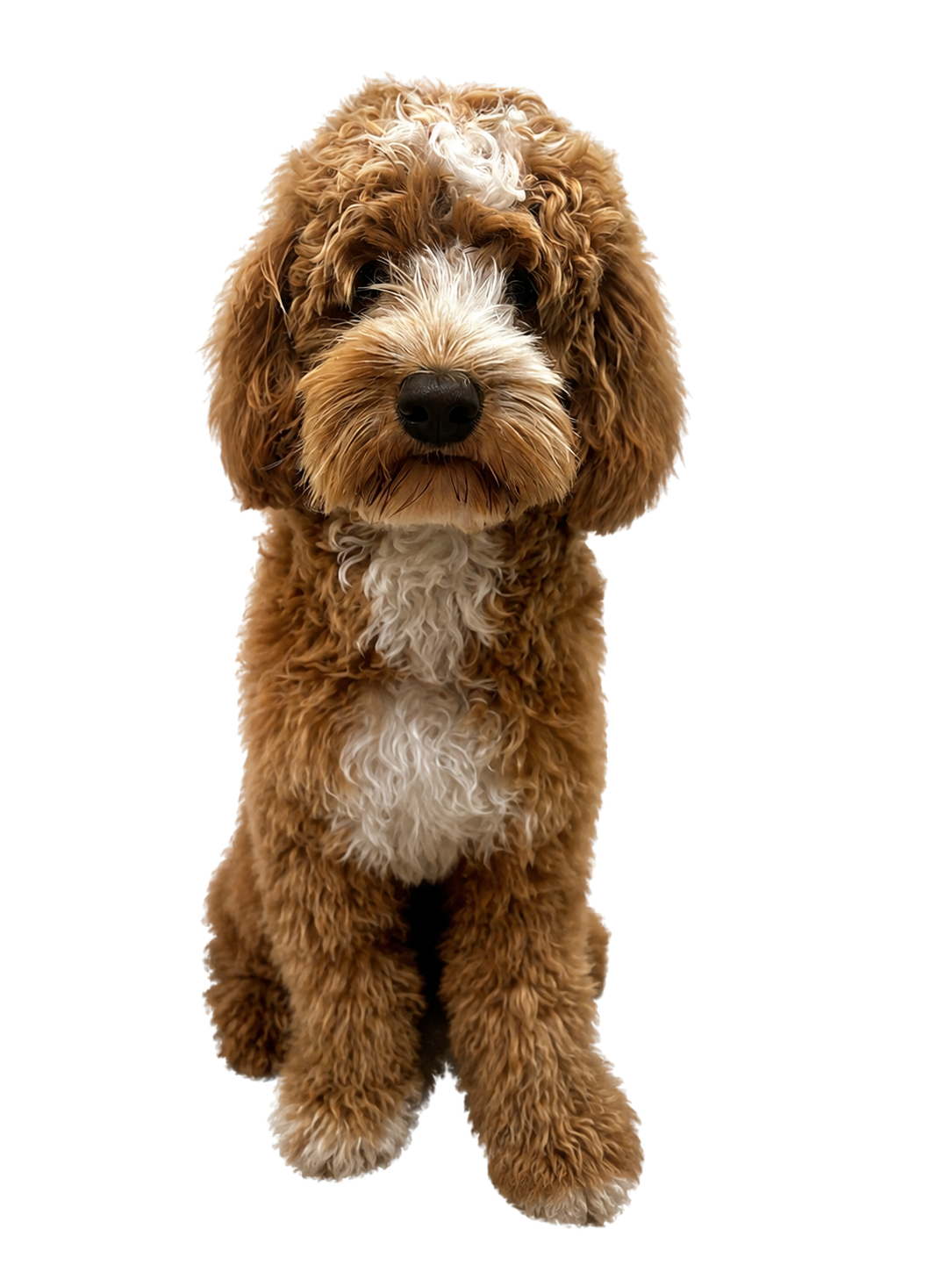 Murphy, an Australian Cobberdog, pictured for Therapy Dog Sessions