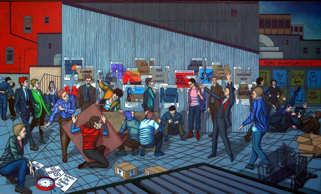 Prelude To A Fireworks Display (2015) 30" x 50"  Acrylic on Canvas