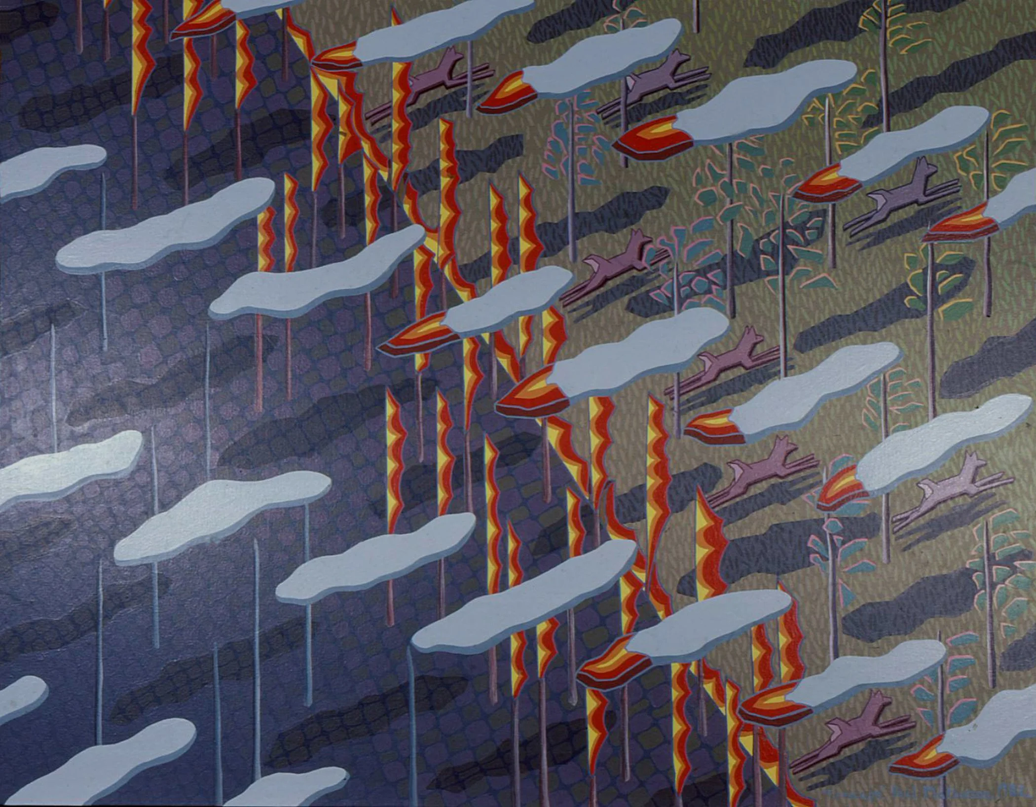 Firescape
1982
Acrylic on Canvas