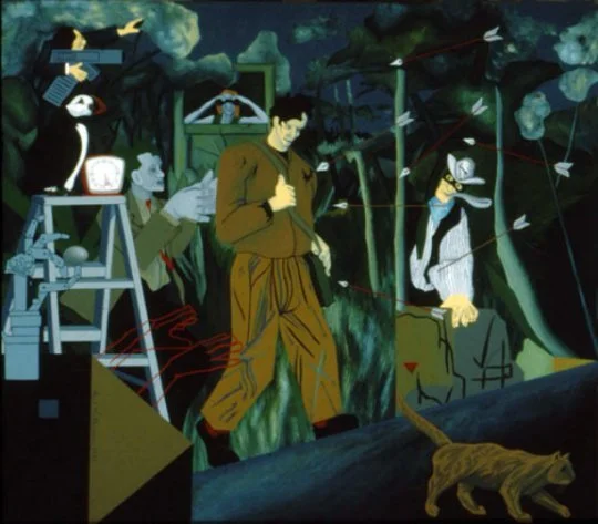 The Ambush 
1992
42" x 48"
Acrylic on Canvas
