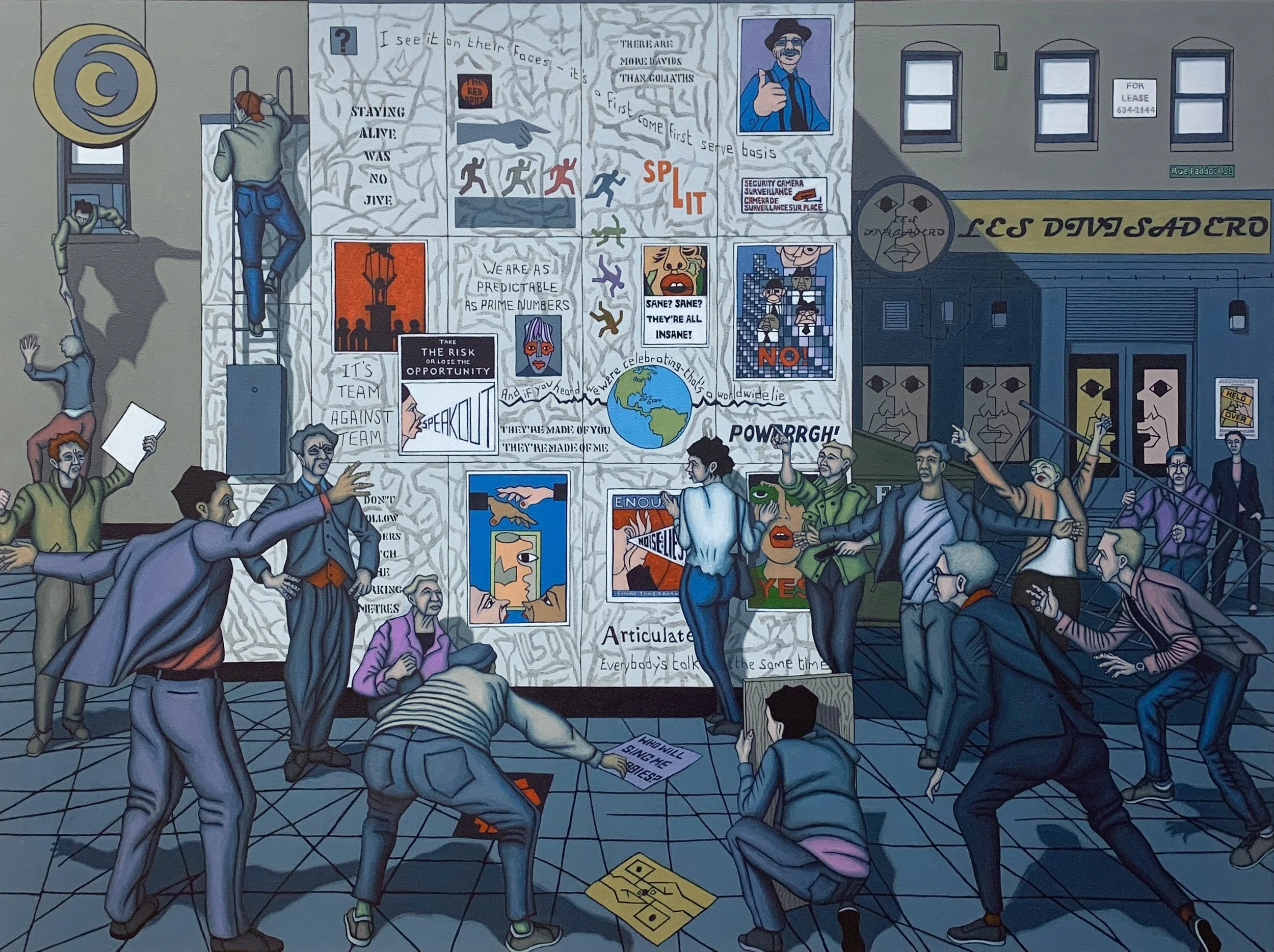 Everybody's Talking At The Same Time
- Acrylic on Canvas