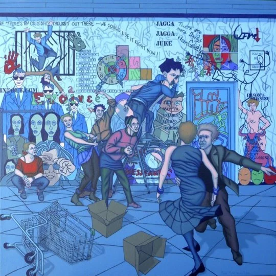 When They Paint Their Masterpiece (2014) 30" x 30"  Acrylic on Canvas