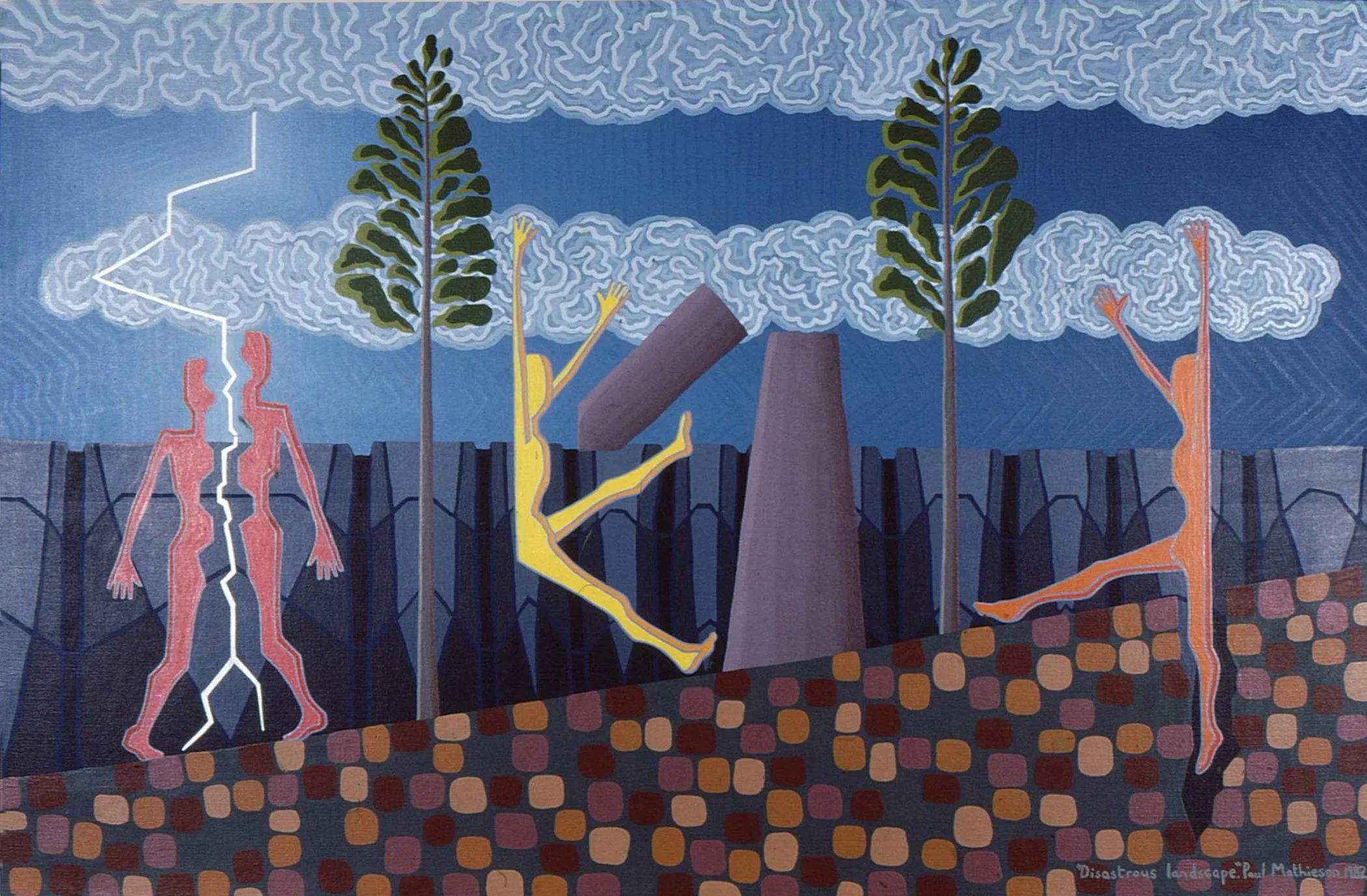 Disastrous Landscape 
1983
40" x 48"
Acrylic on Canvas