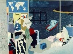 We Sail Tonight for Singapore 
1987
40" x 48"
Acrylic on Canvas