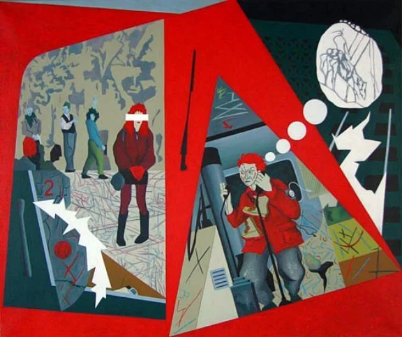 Like the Spanish City
1988
40" x 48" 
Acrylic on Canvas