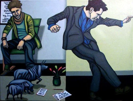 Solohop (2009) 12" x 16"  Acrylic on Canvas