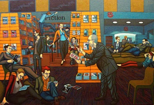 The Reading Room (2008) 32" x 48"  Acrylic on Canvas