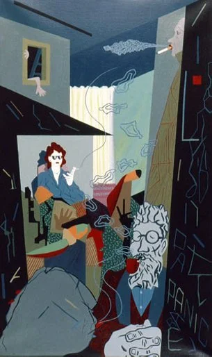 Toward an Anachronism
1987 
40" x 24" 
Acrylic on Canvas
