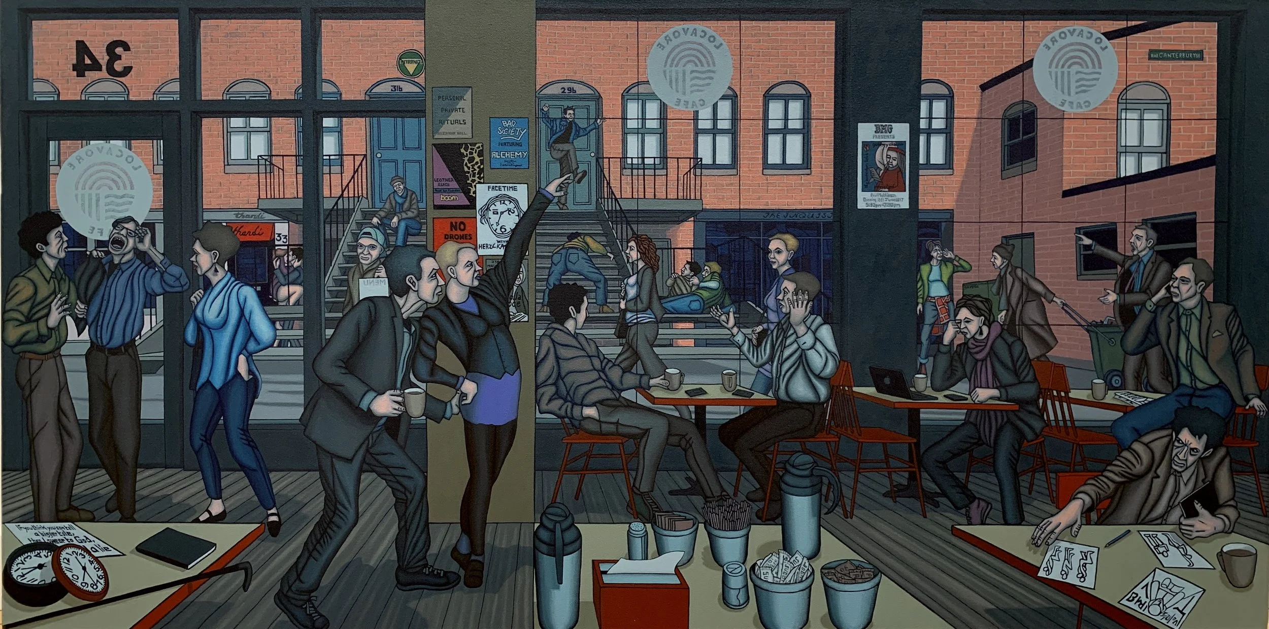 Canterbury Street Revisted
- Acrylic on Canvas