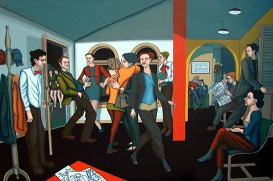 Grand Entrance (2007) 32" x 48"  Acrylic on Canvas