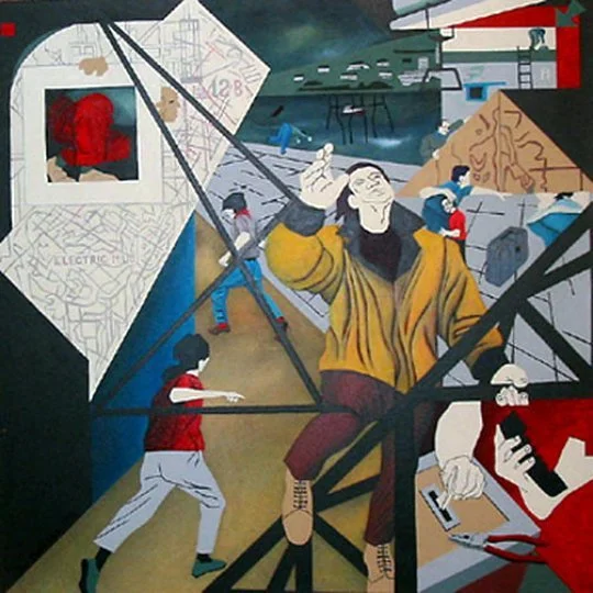 Joshua Gone Barbados
1991
40" x 40"
Acrylic on Canvas
