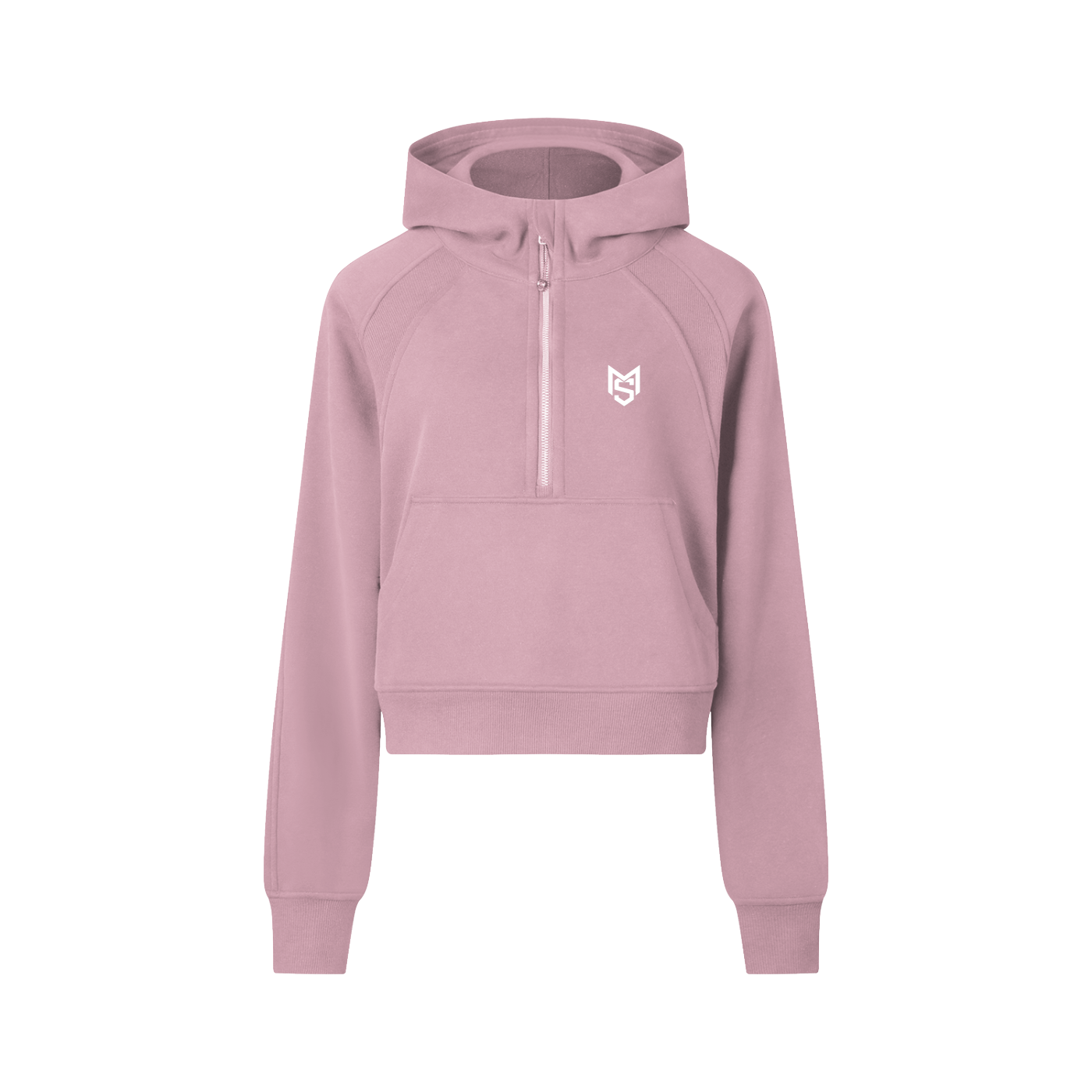 Women's cropped Half-Zip MS Hoodie