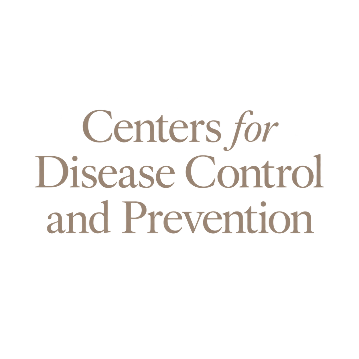 Logo of the Centers for Disease Control and Prevention with the organization name in multicolored text against a black background.
