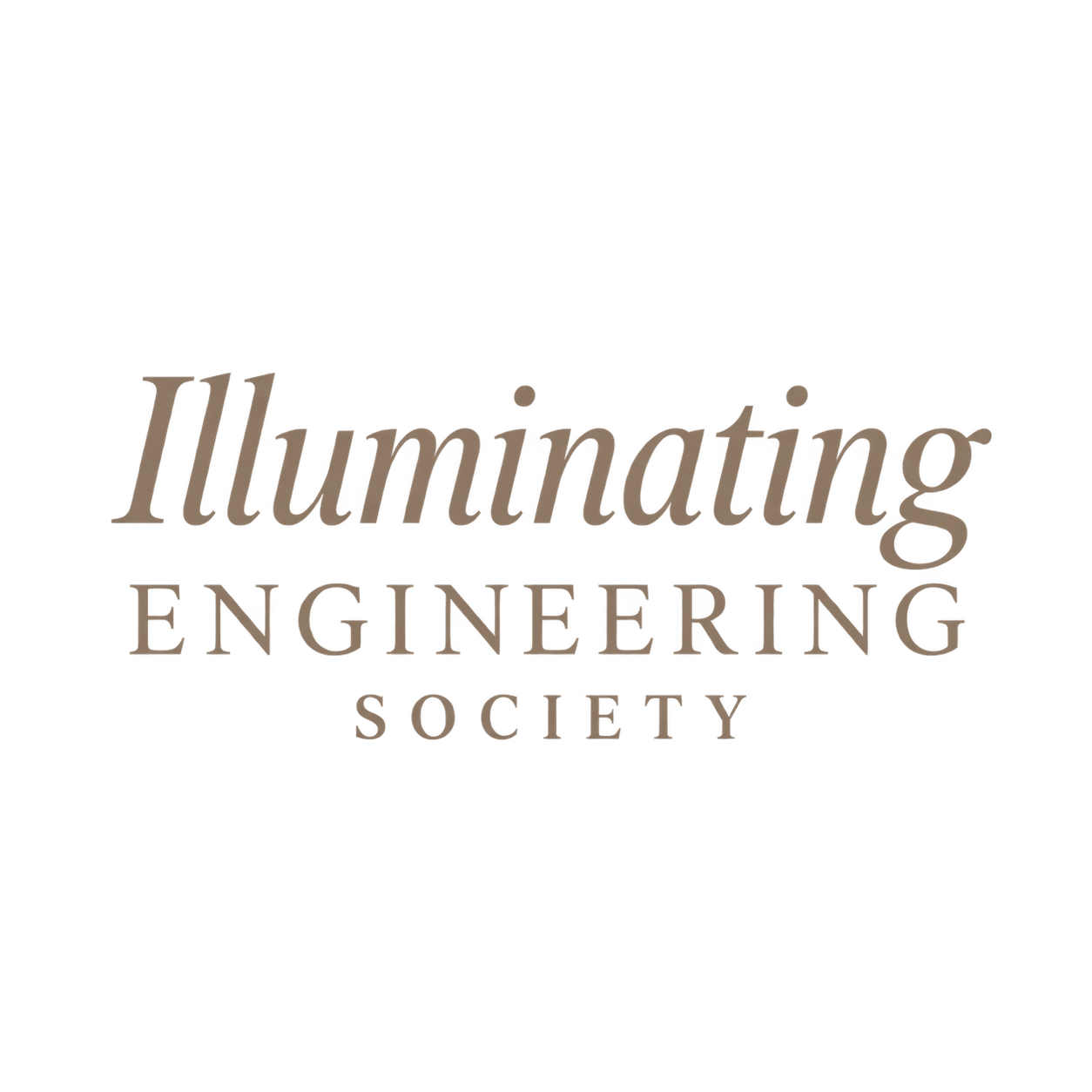 Logo of illuminating engineering society with text in stylized font