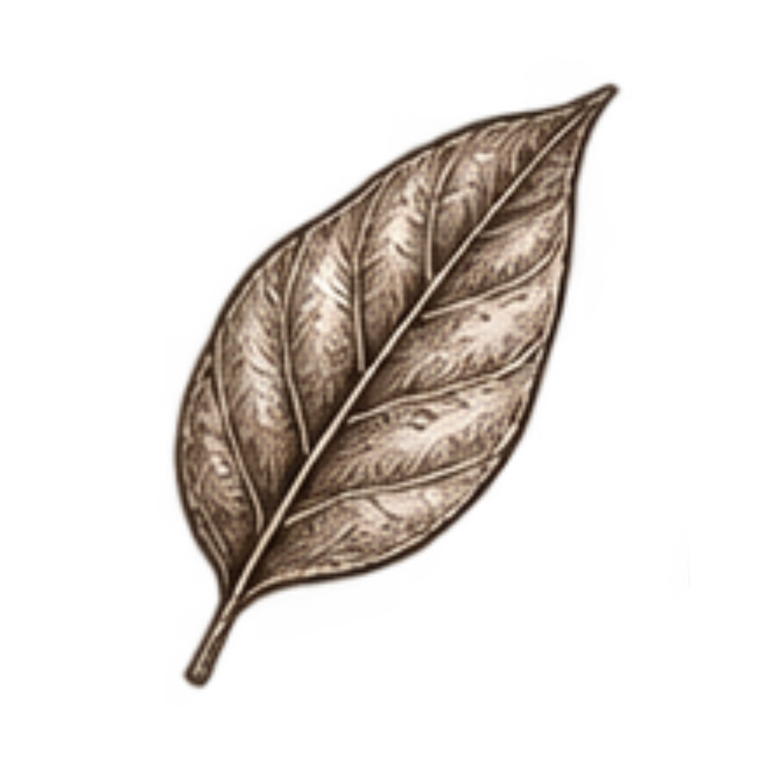 Pencil sketch of a leaf
