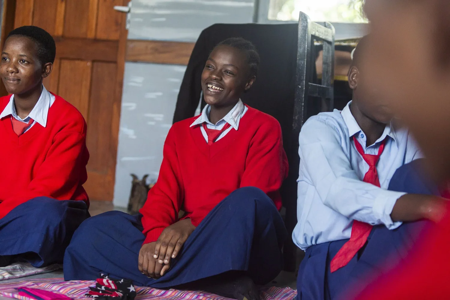 Schoolgirls at a Mwandamo Women session in Tanzania