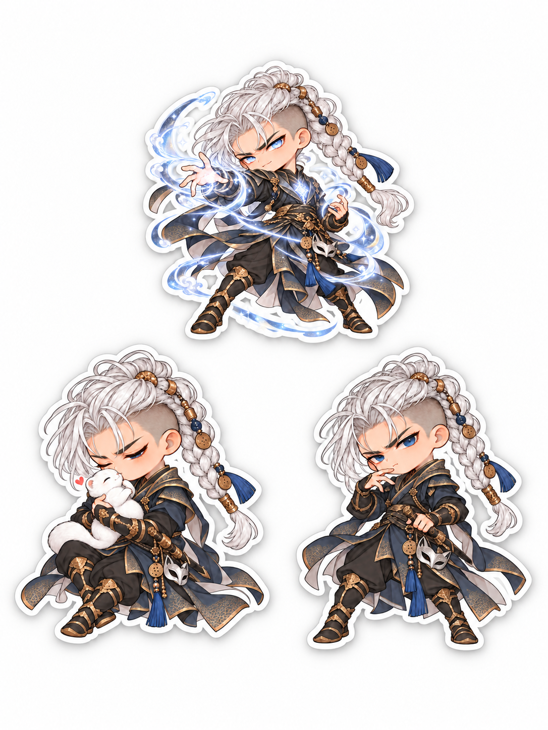 Haneul — Little Storm Chibi Sticker Bundle
Three little storms. One dangerously soft heart. Absolutely no admission of cuteness.
Tap image to shop →