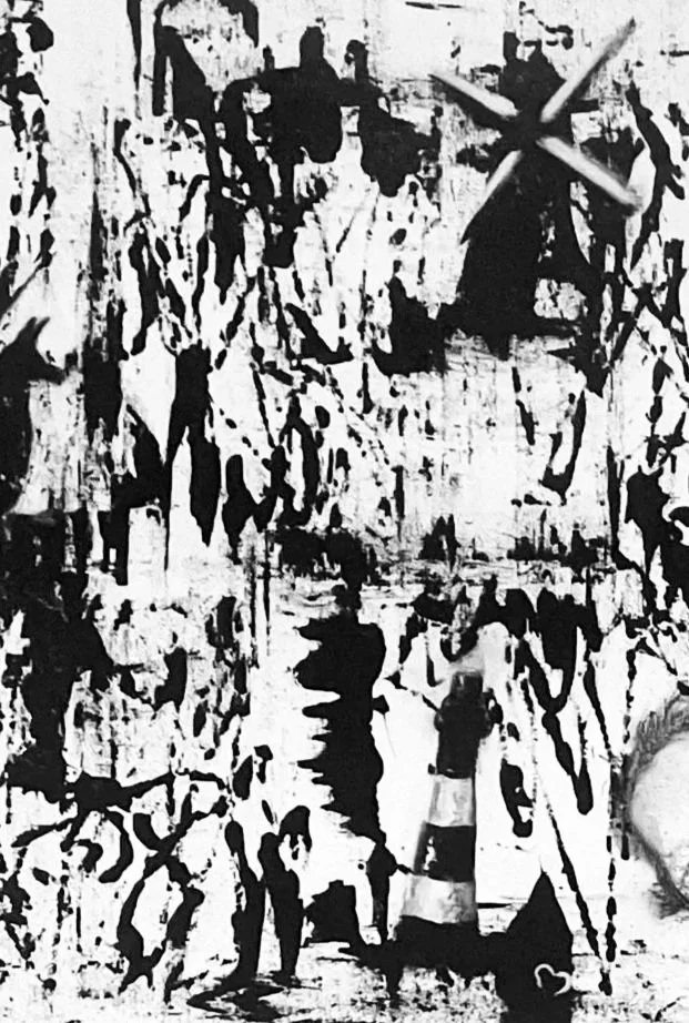 Schwarz-weiß  Detailansicht Windmühle   Essence of Us
