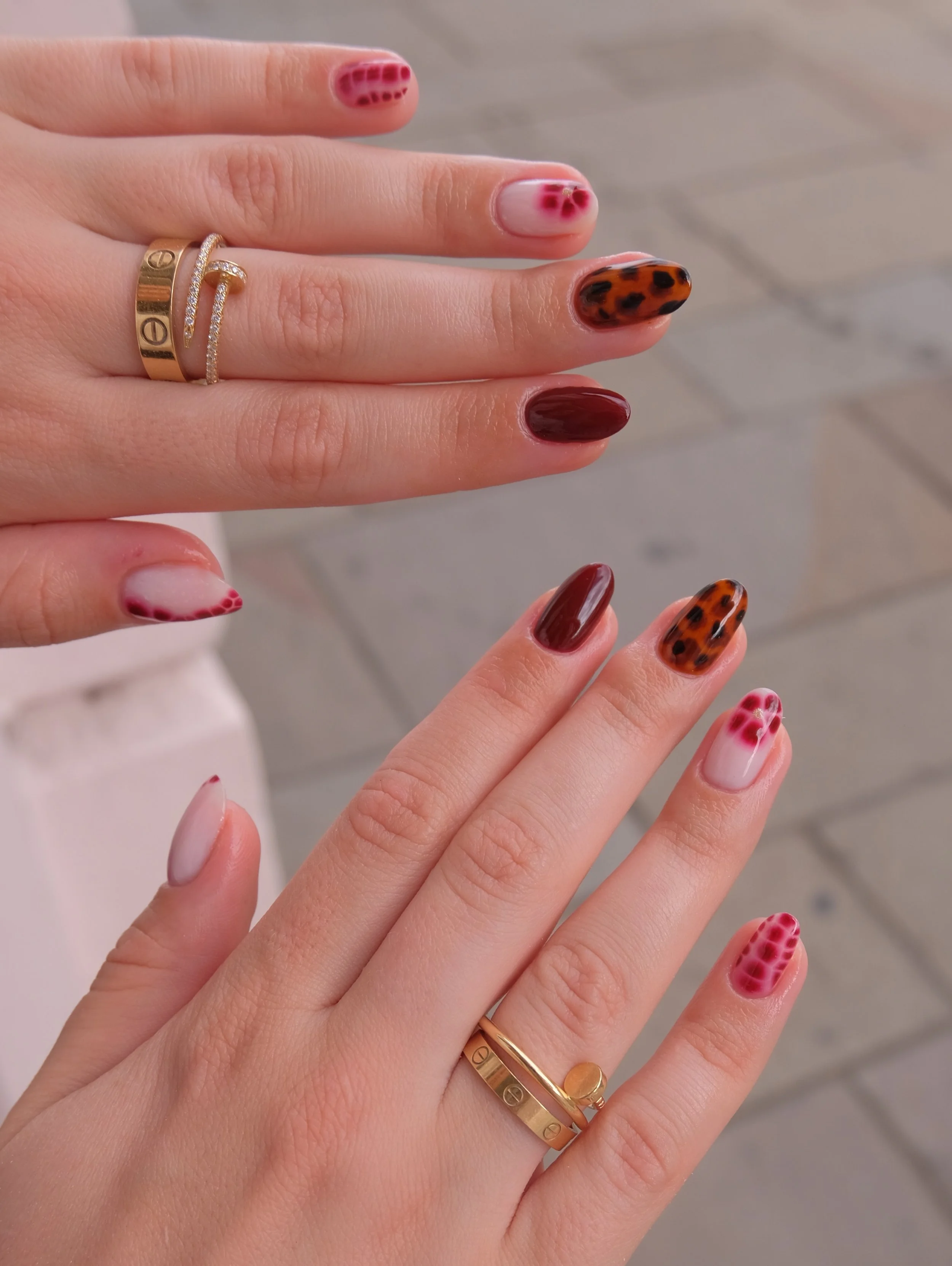 @lenkalul always picks the best nails 🐆🌺🍒🤎✨

#nailinspo #tortienails #autumnnails #biabnails #shrewsburynails