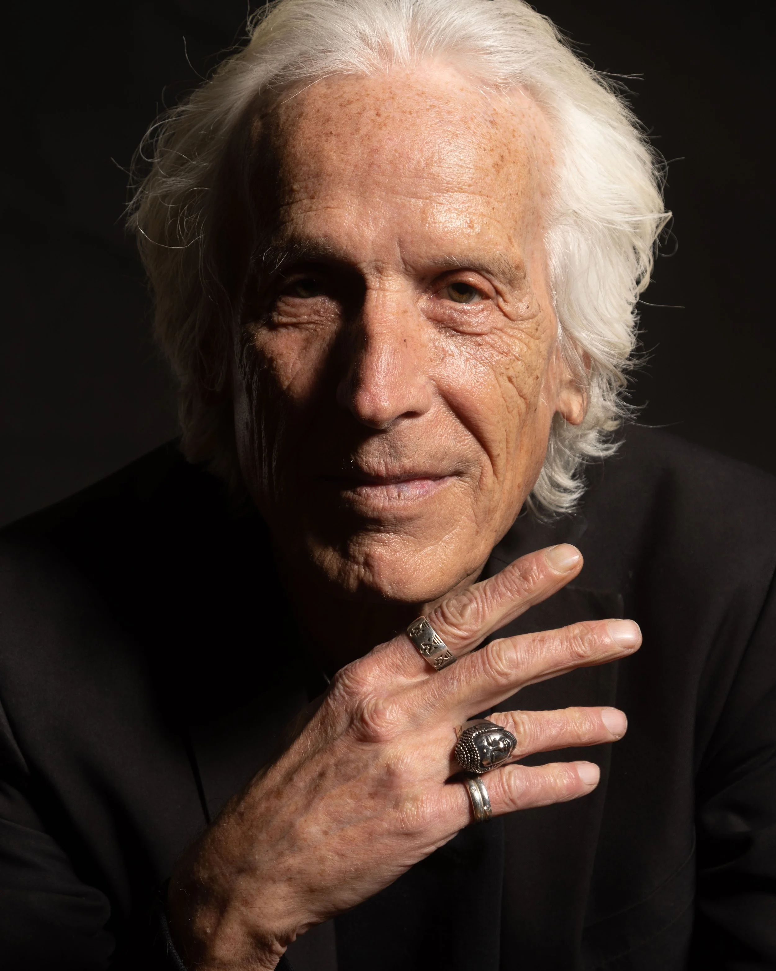 Cool man with rings. 