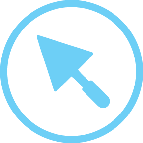 Mouse cursor icon inside a circle