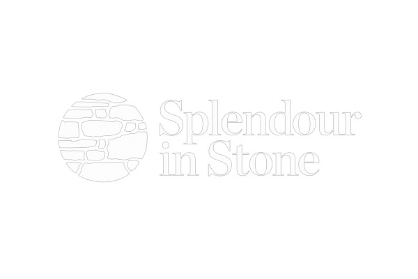 Logo with a circular stone wall graphic and the text 'Splendour in Stone'.