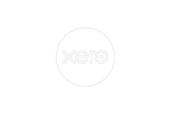Xero logo with black background and white circular emblem in the center.
