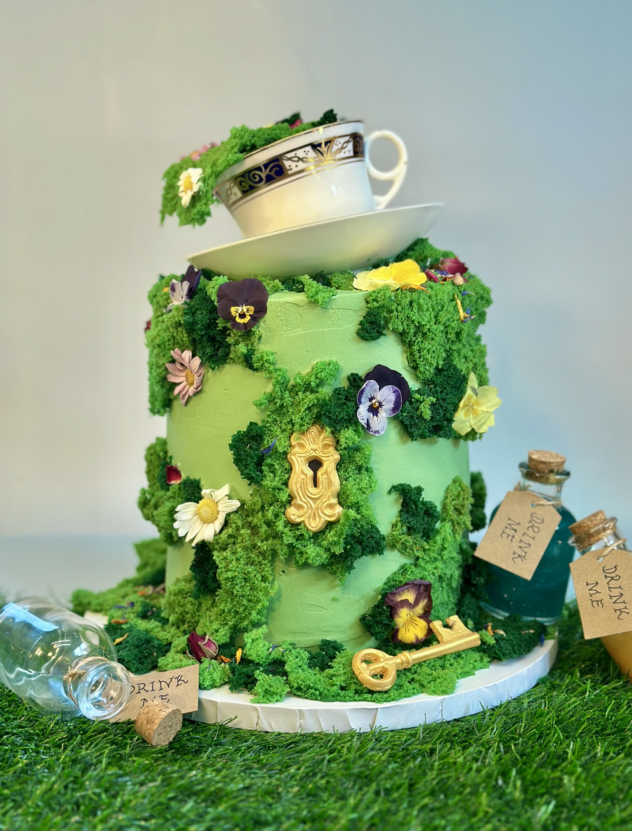 Took a tumble down a rabbit hole making this one for an Alice in Wonderland themed tea party!