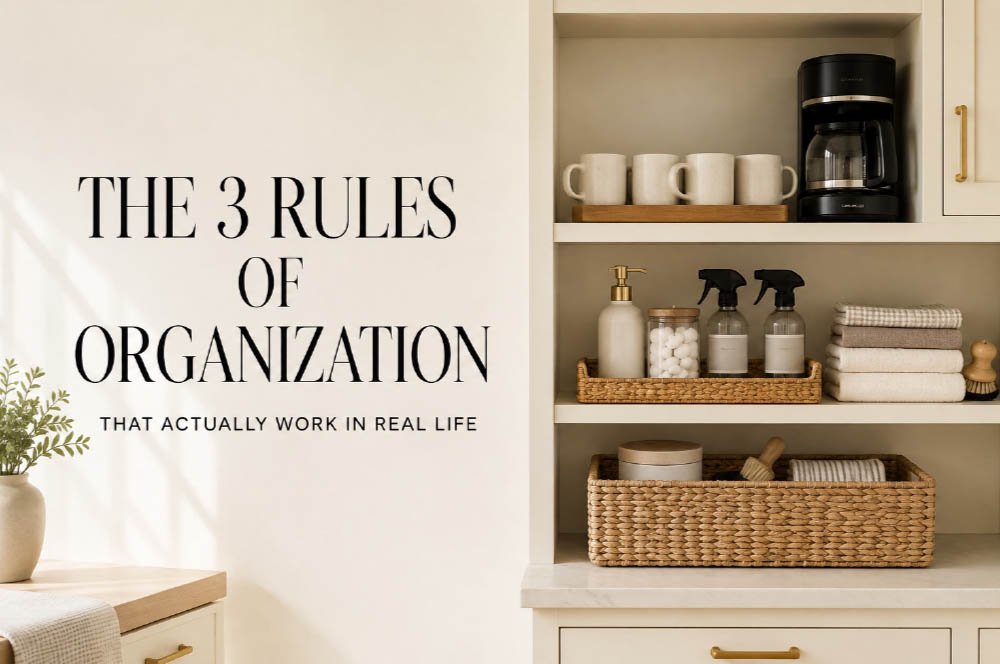 The 3 Rules of Organization That Actually Work in Real Life