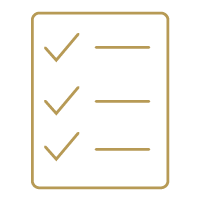 Icon of list with checkmarks