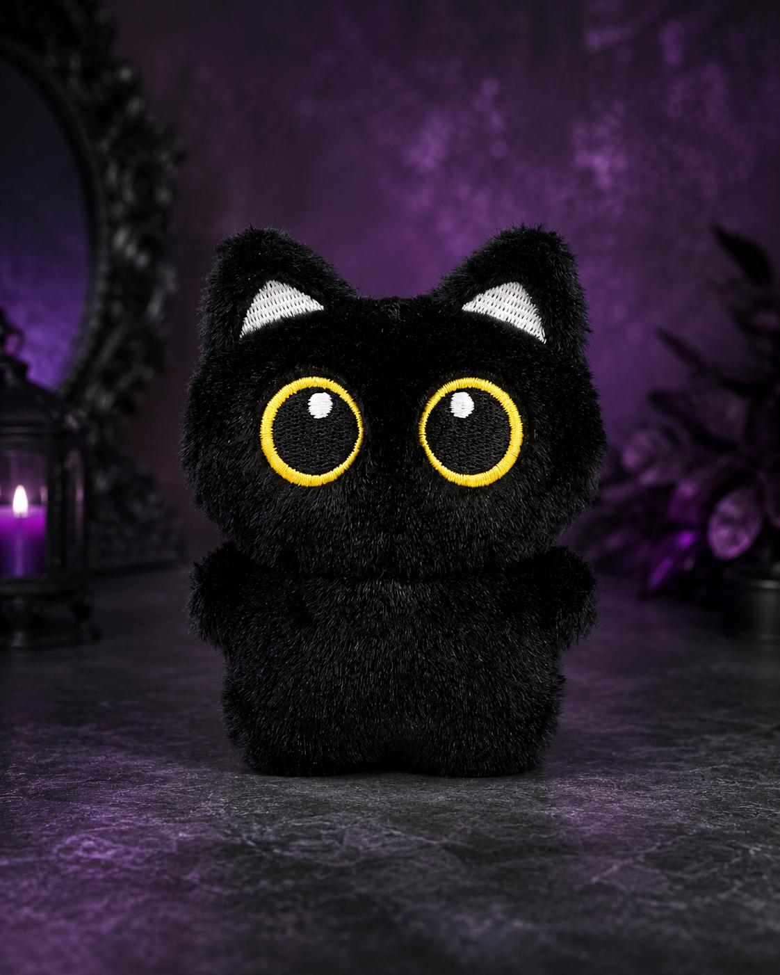 Shadow Cat Plush Bag Charm