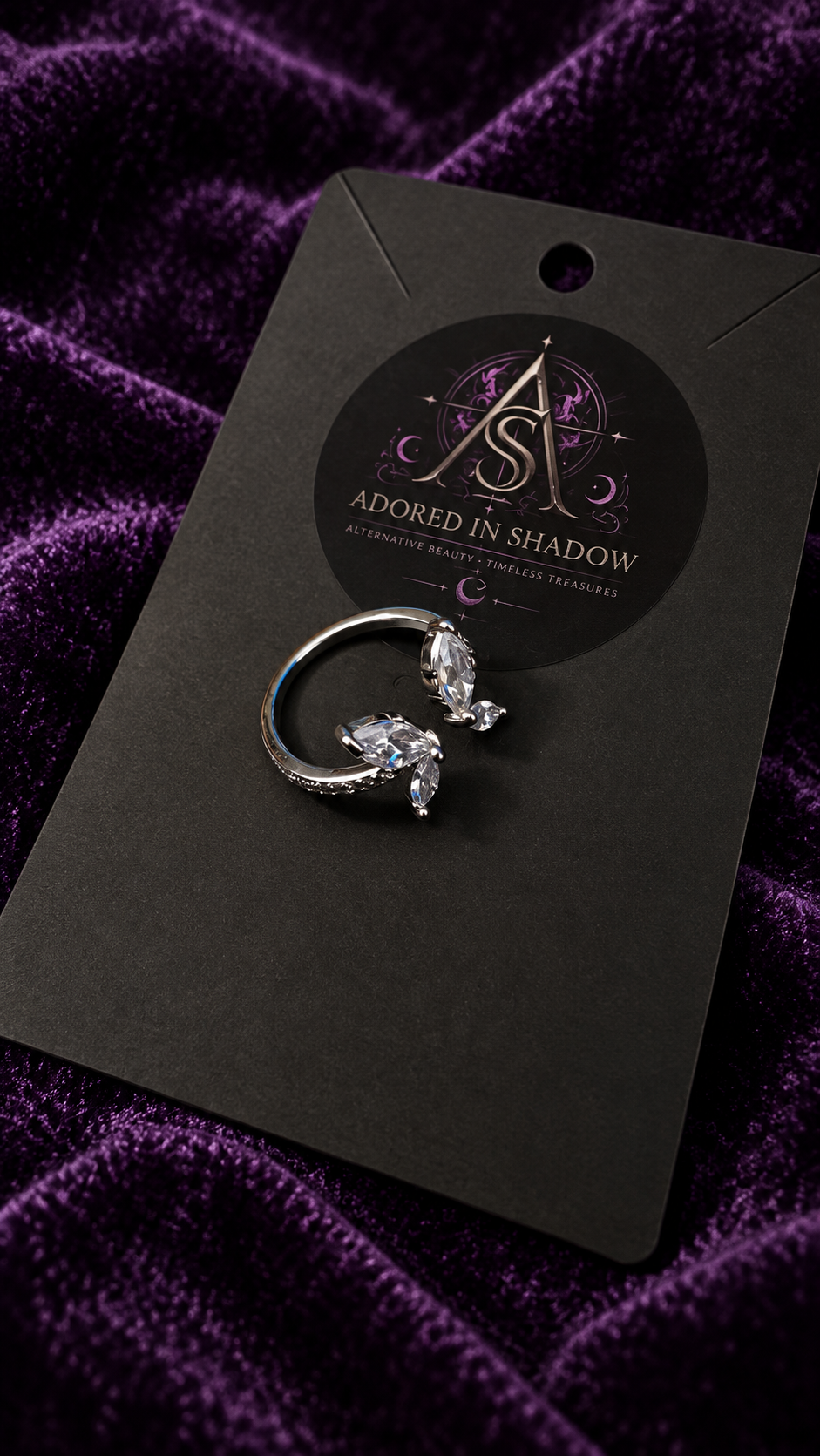 Enchanted Crystal Butterfly Ring
