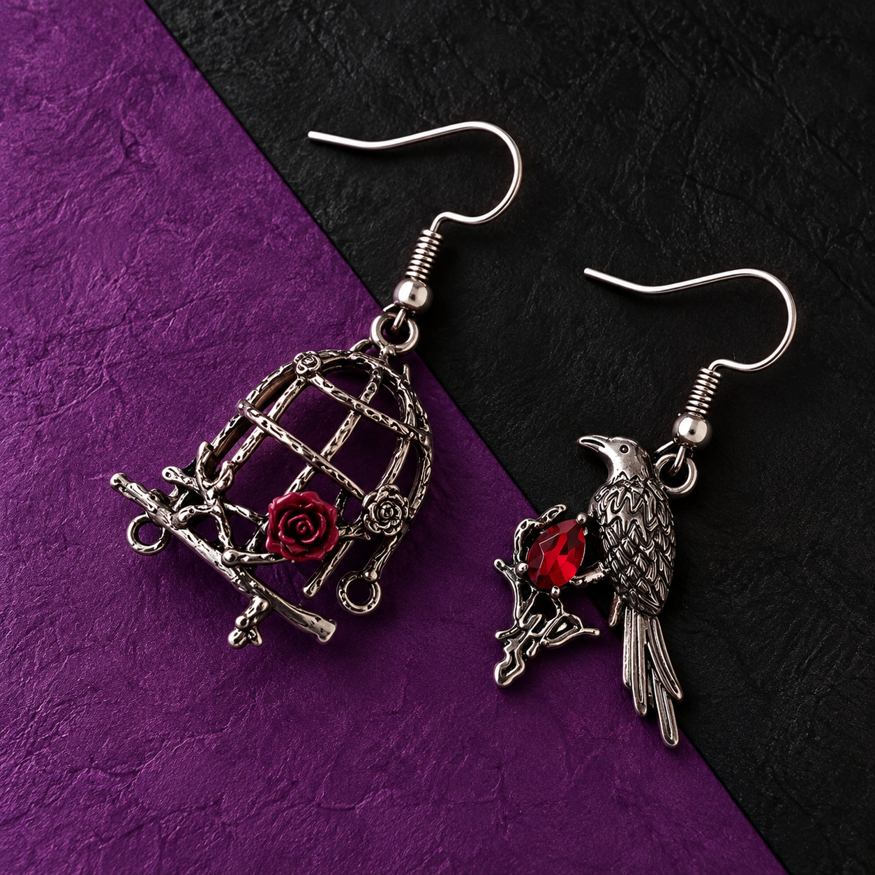 Raven & Rose Cage Earrings