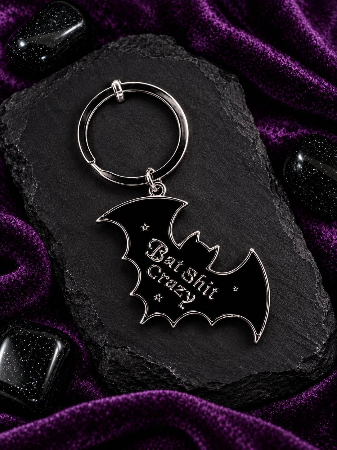 Bat Shit crazy keyring
