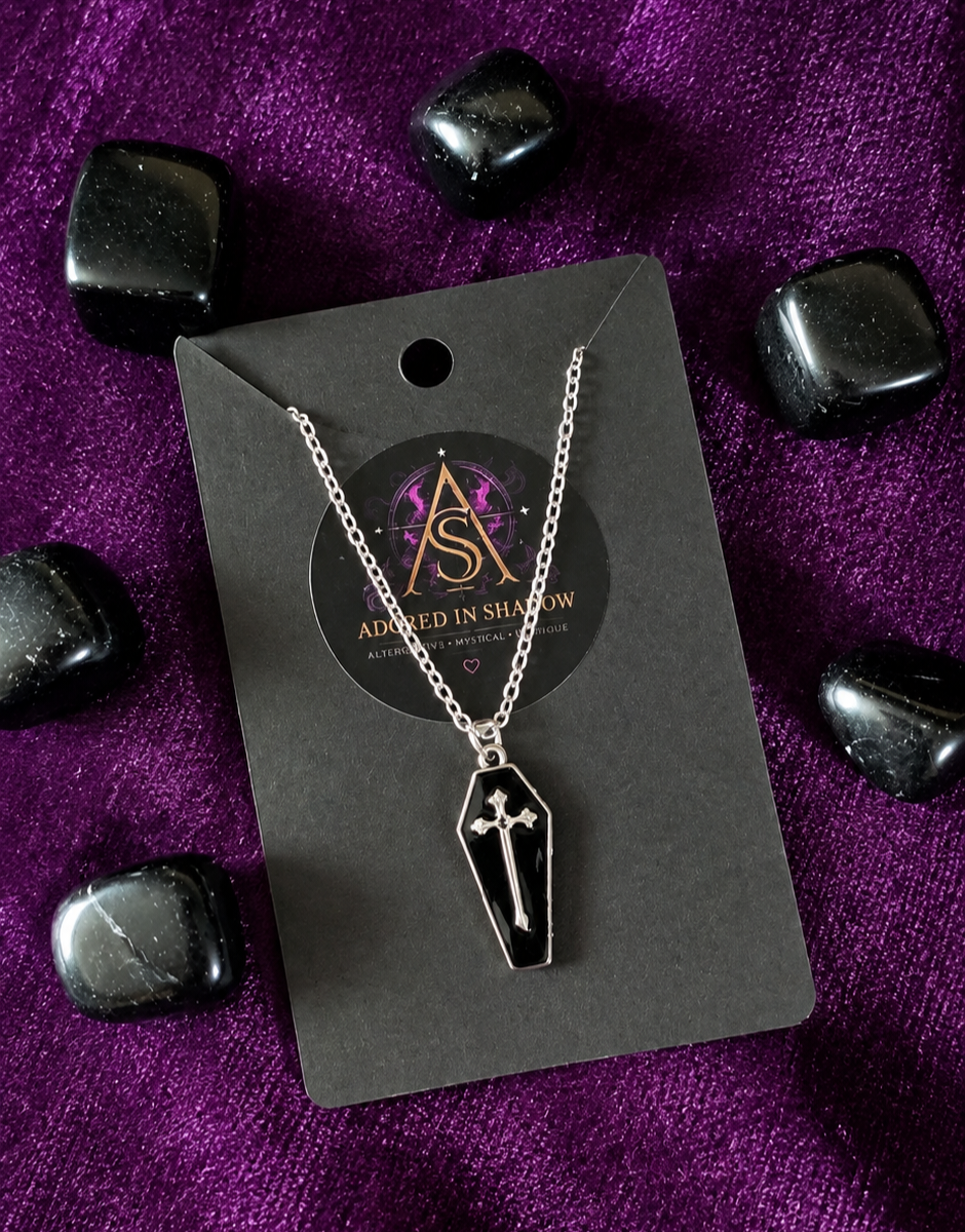 Eternal Night Coffin Cross Necklace