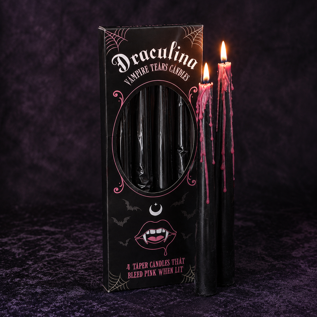 Draculina Vampire Tears Candles – Set of 4