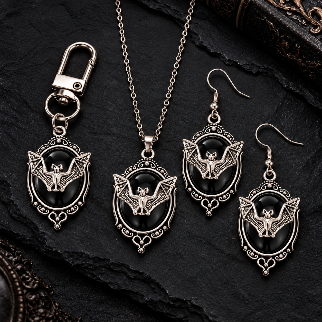 Nocturne Bat Jewellery Set