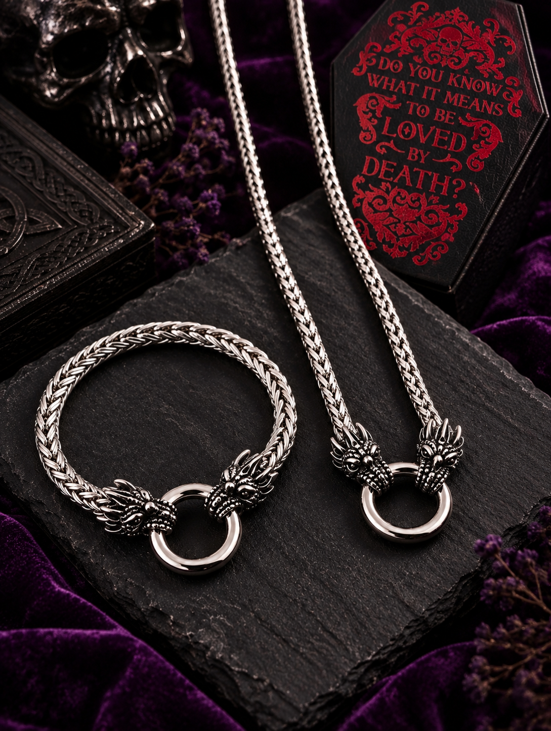 Viking Dragon Jewellery – Necklace & Bracelet