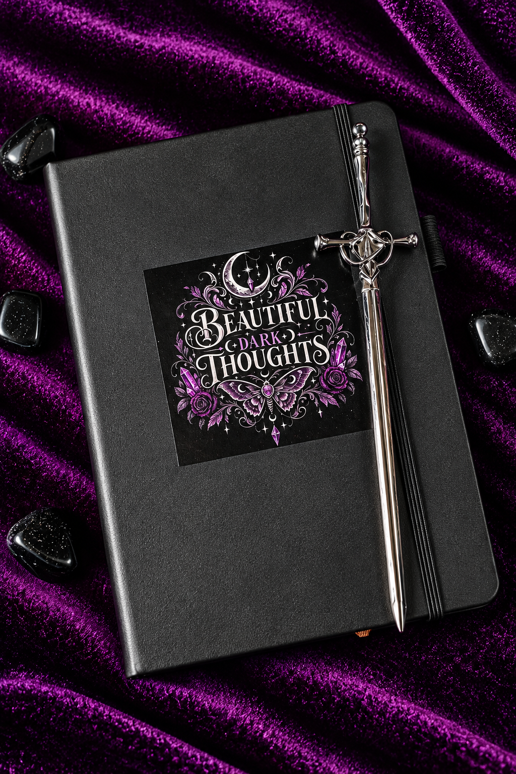 Beautiful Dark thoughts Notebook-and Book mark set Exclusive