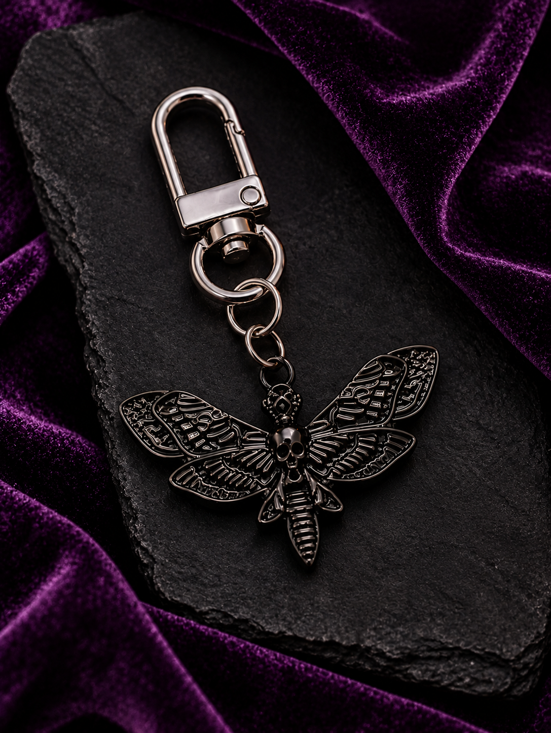 Death’s Head Moth Gothic Keyring