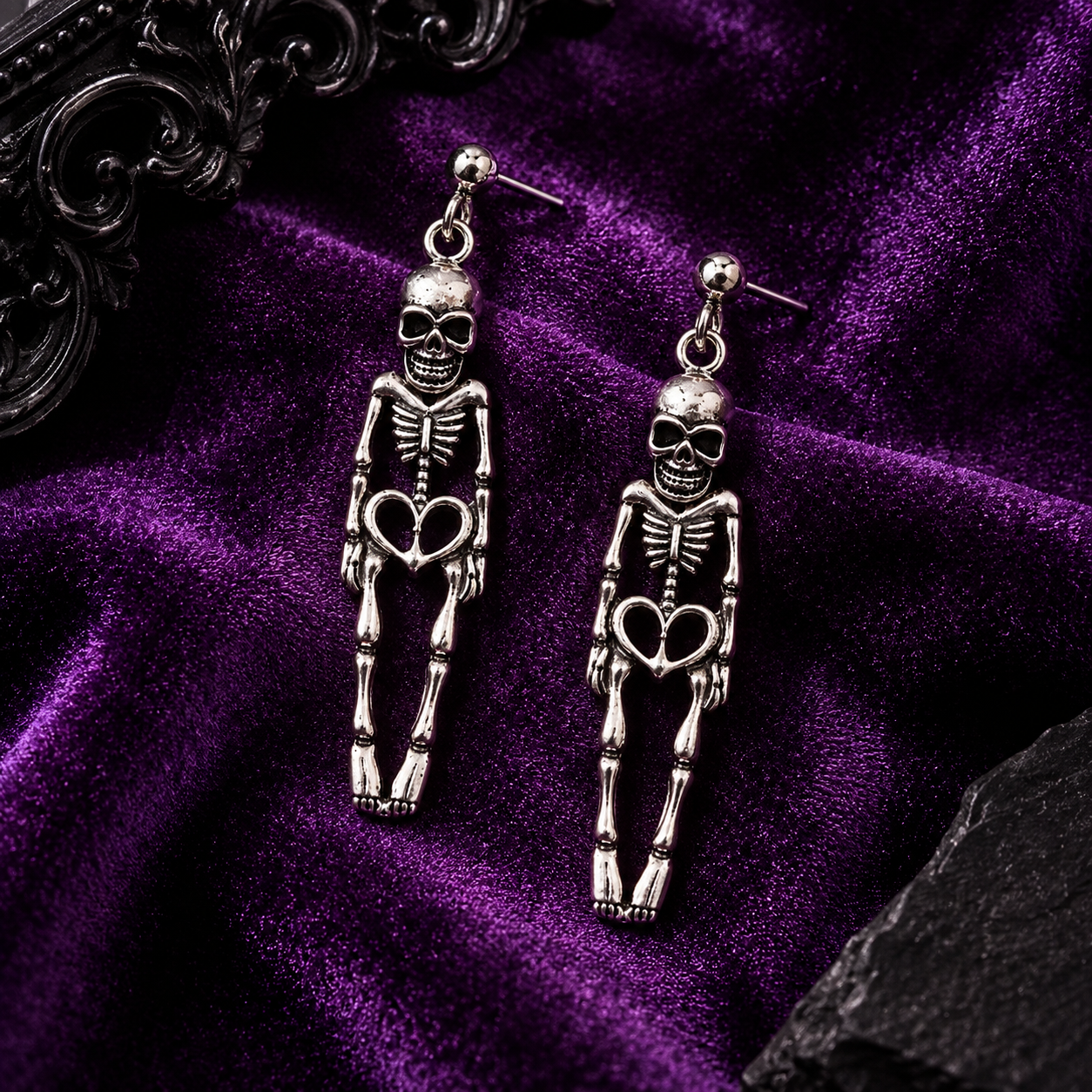Crazy bones Skeleton earrings
