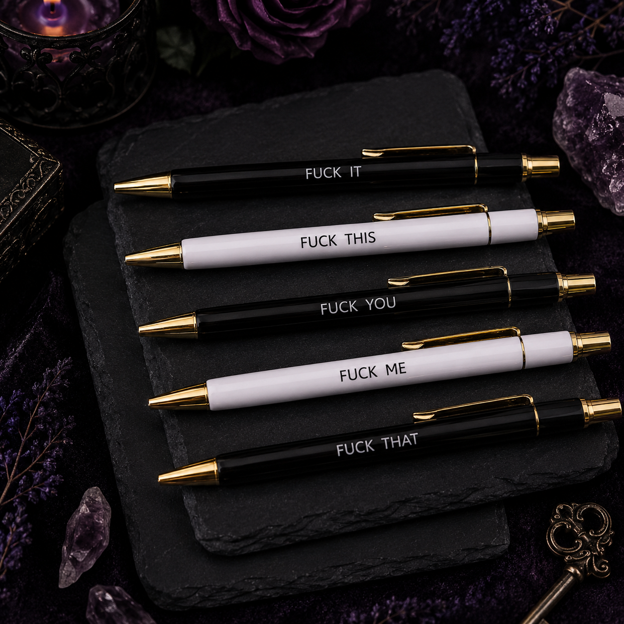 Zero F*cks – Sassy Pen Set