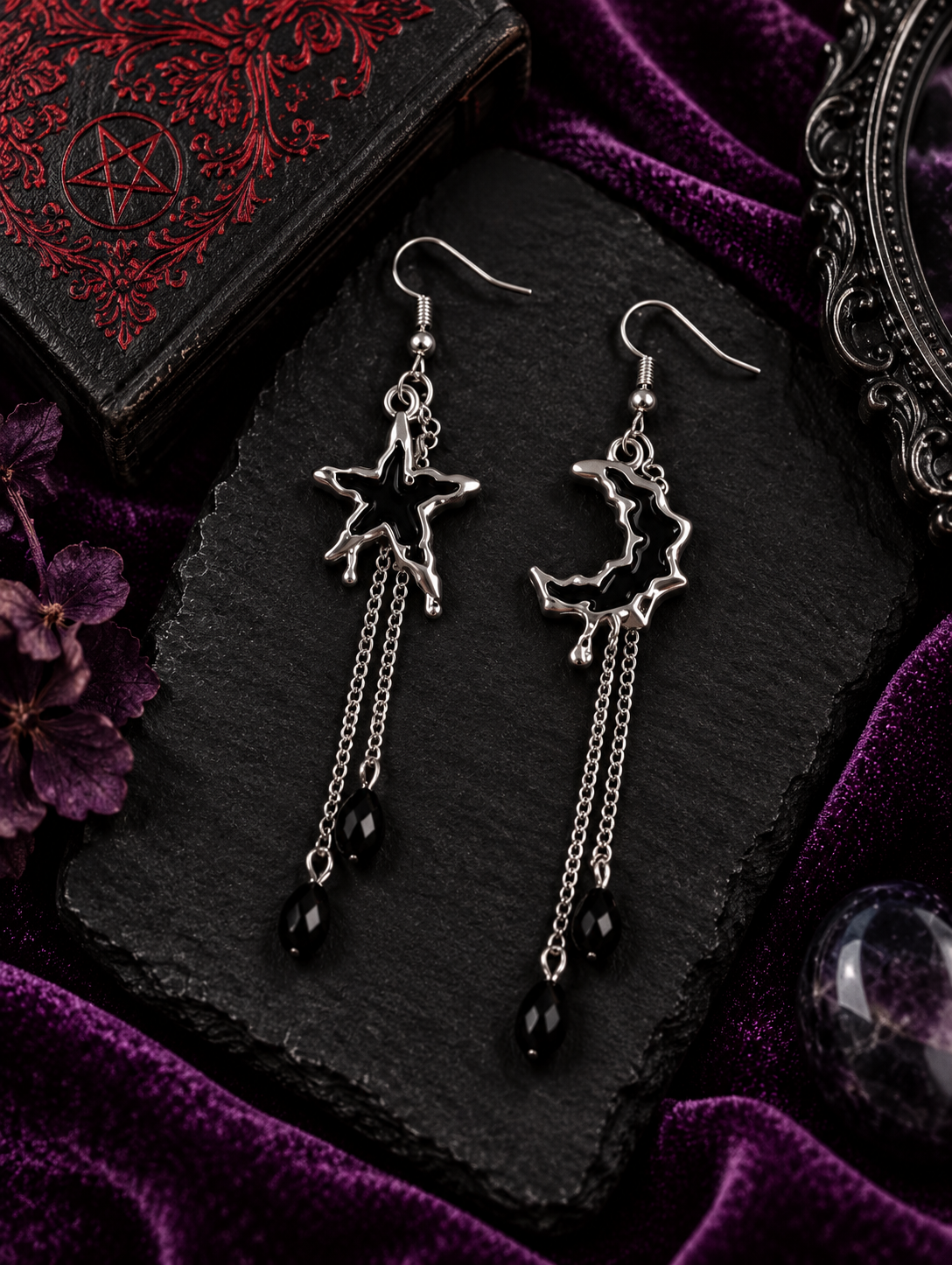 Shadowmoon Mismatched Earrings