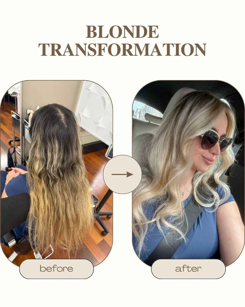 Blonde transformation by Olena