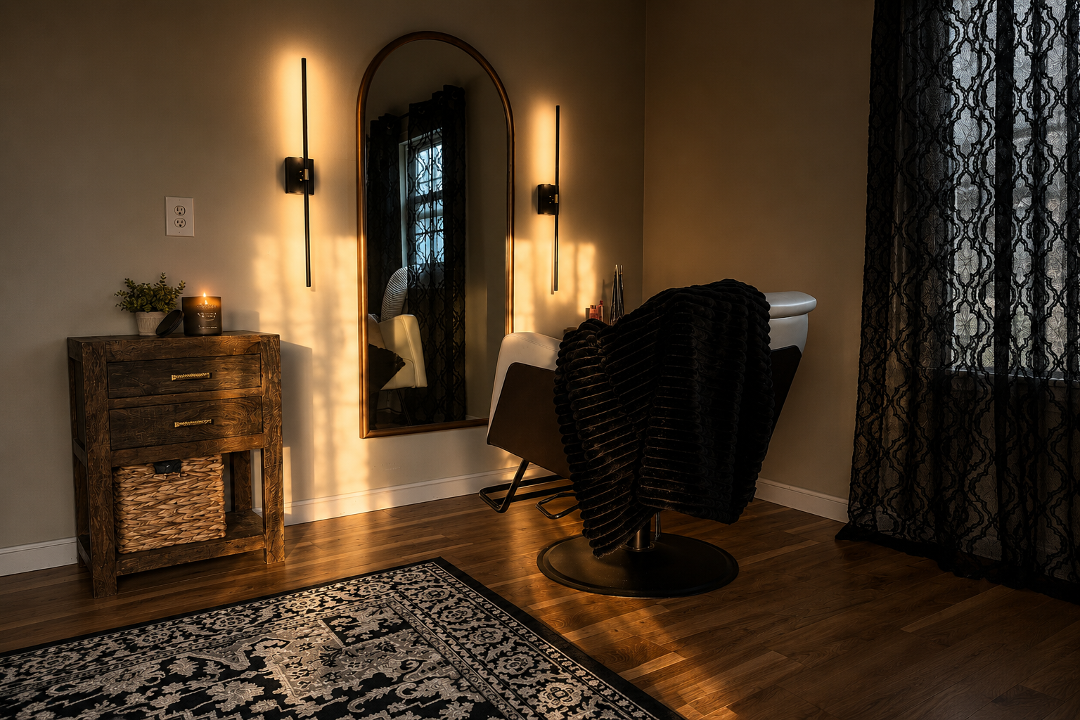 Katelyn Webb Beauty private bridal hair and makeup studio in Westport, Massachusetts.