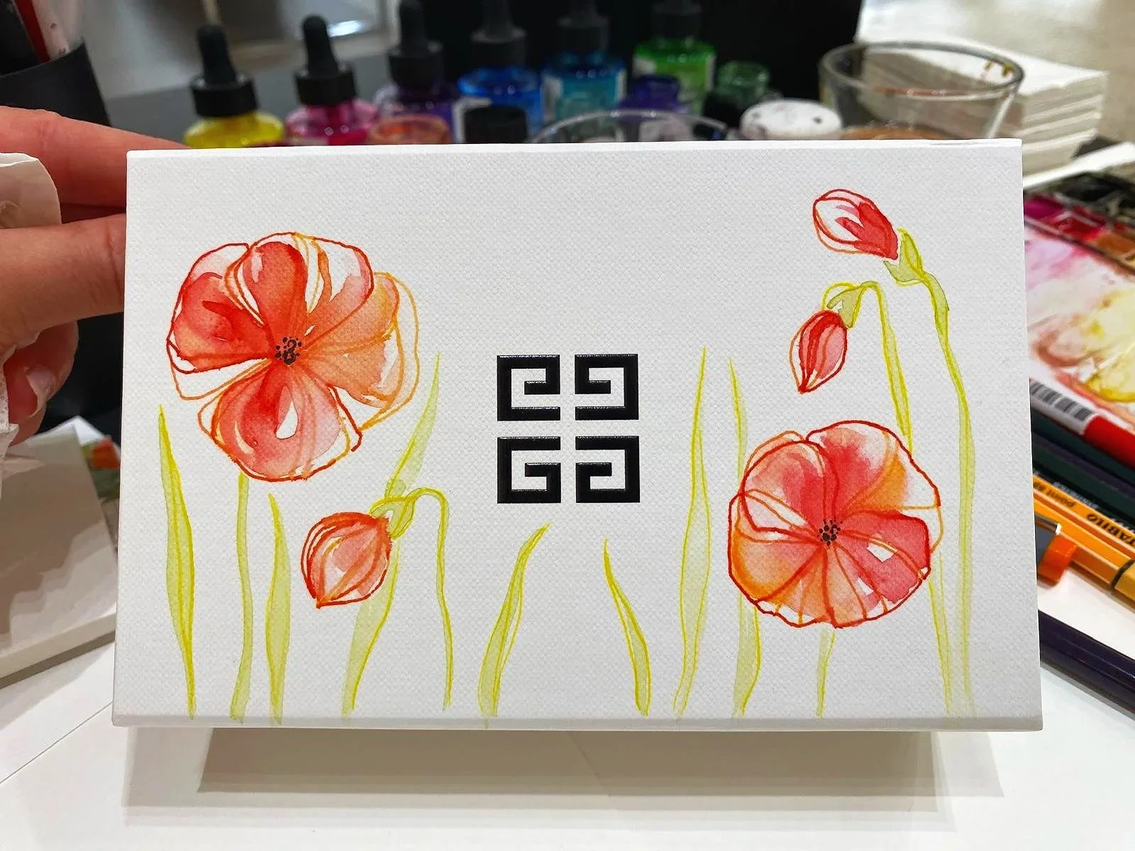 Floral Illustrations for Givenchy in Munich | Live Zeichnen für Givenchy in München 
