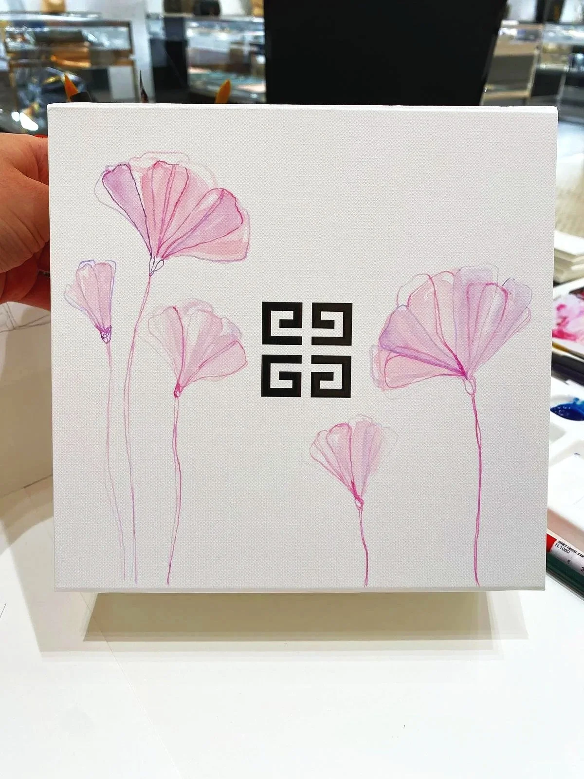 Floral Illustrations for Givenchy in Munich | Live Zeichnen für Givenchy in München 