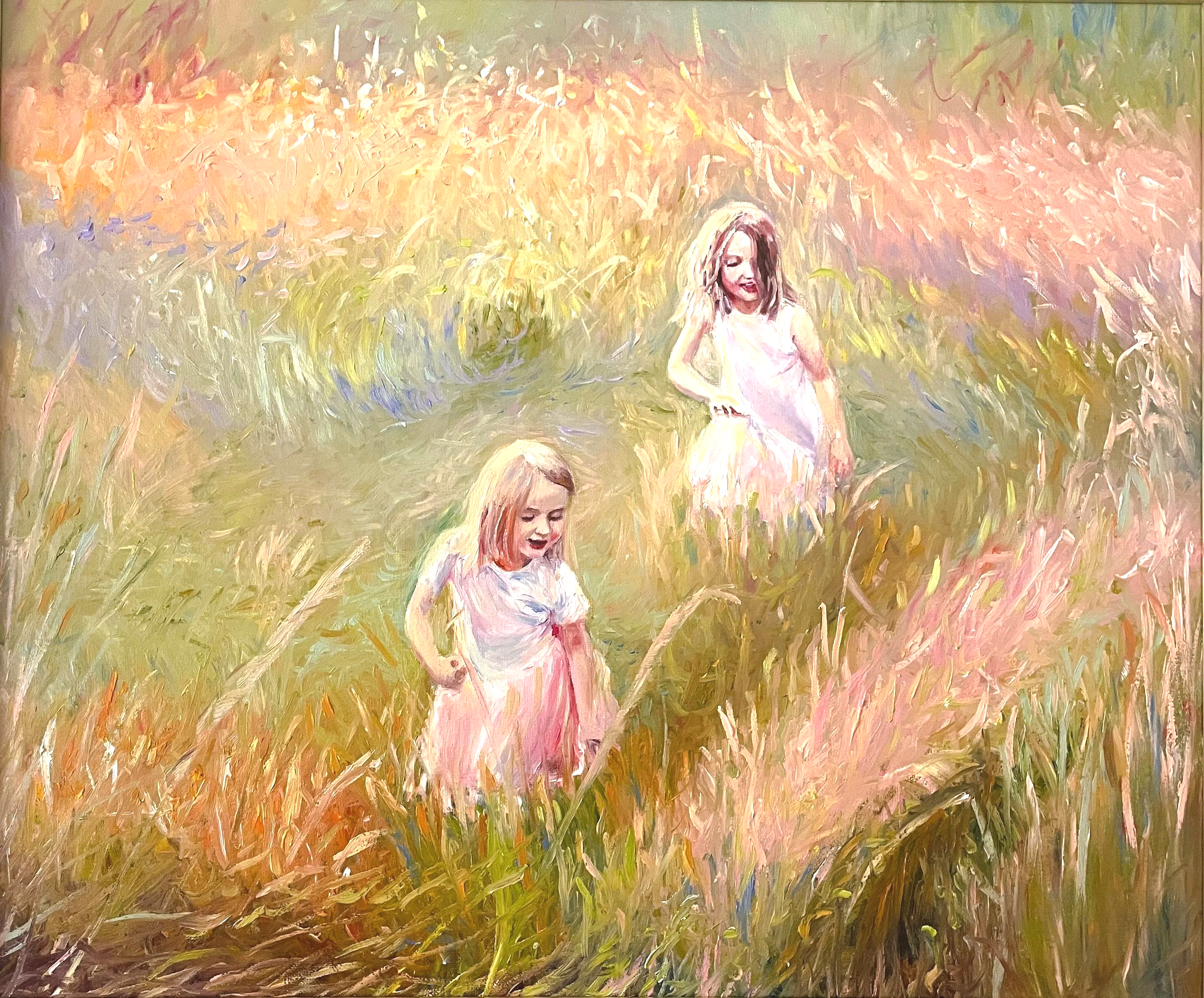 2.14: The Joy of Childhood; Oil on cardboard panel; framed; 50 x 60cm