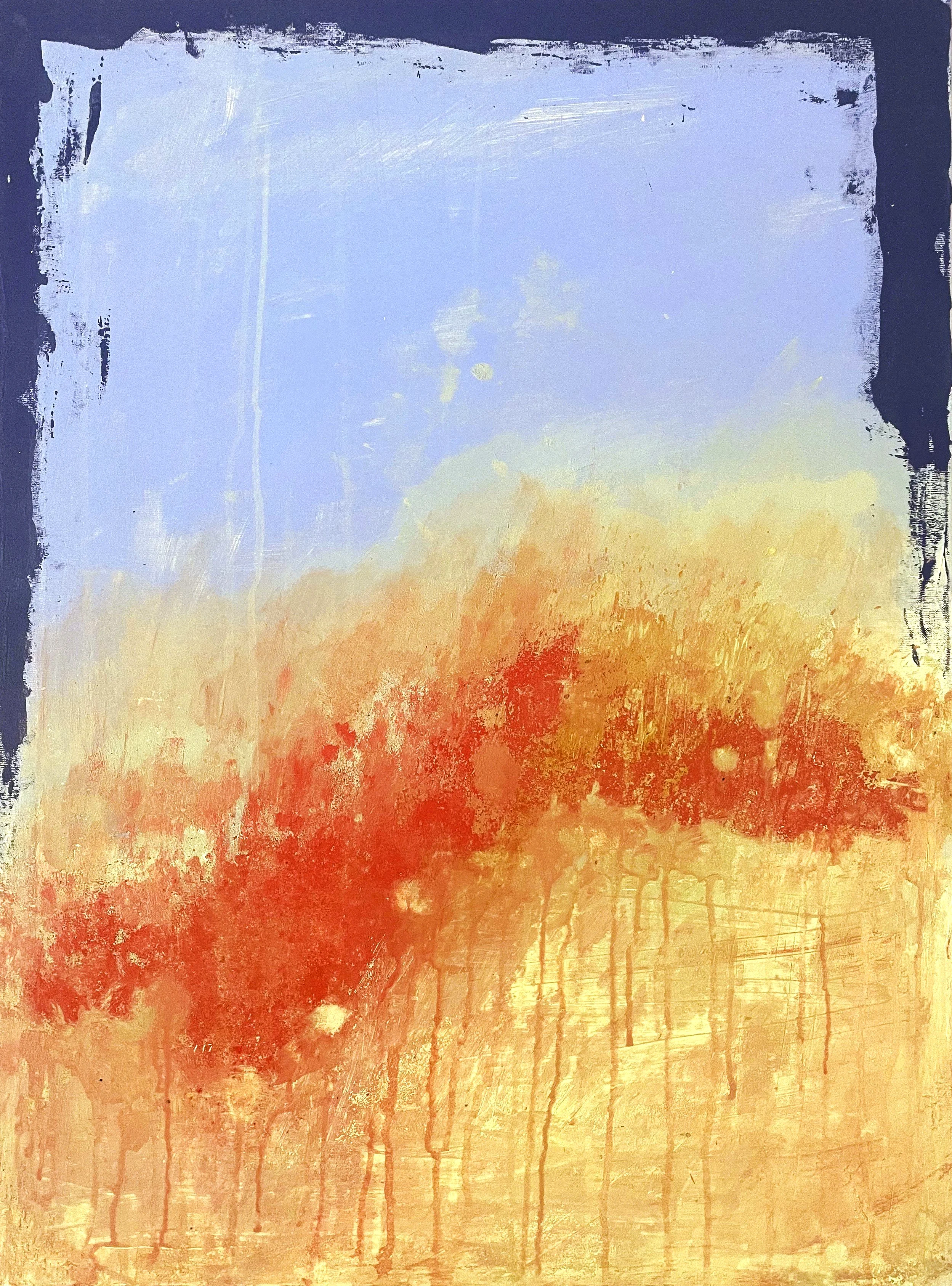 2.3: Joy II; Pigments with acrylic medium on canvas; 80 x 60 cm