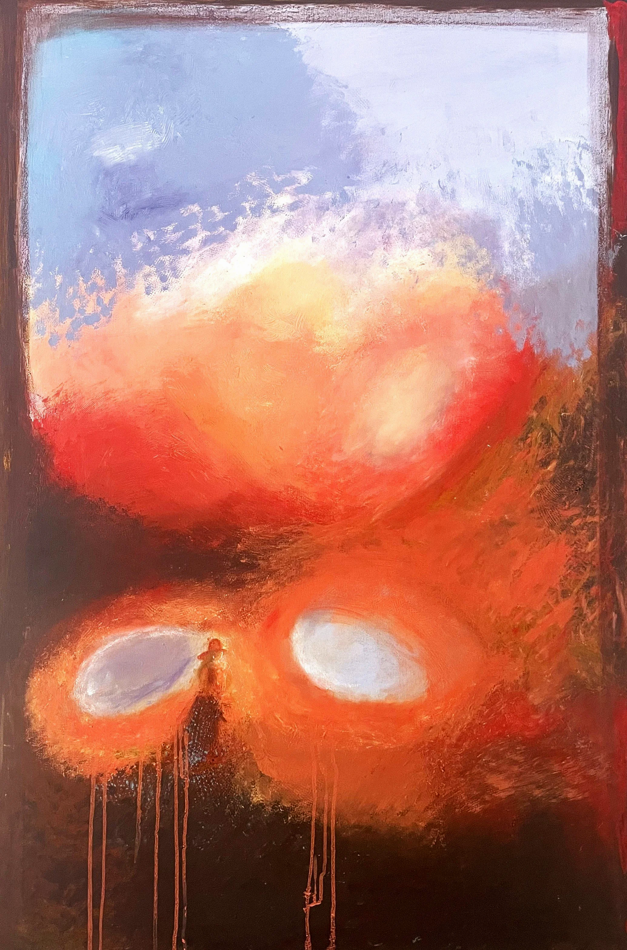2.9: Parallel World; Pigments with acrylic medium and pastel on canvas; 120 x 80cm